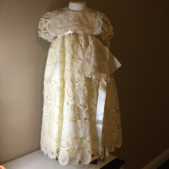 MARALY Traditional Baptism Christening Gown with Bonnet  👼  NEW WITH TAG… - Picture 2 of 16